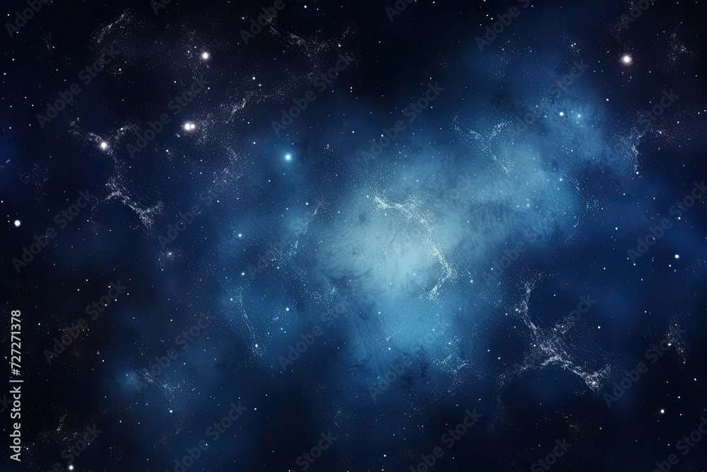 the galaxy with stars and blue milky background