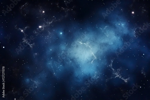 the galaxy with stars and blue milky background