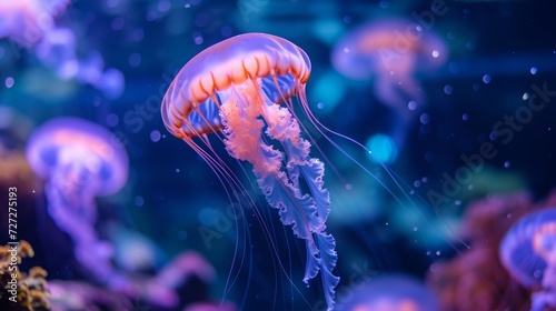 jellyfish on the seabed. © Yahor Shylau 