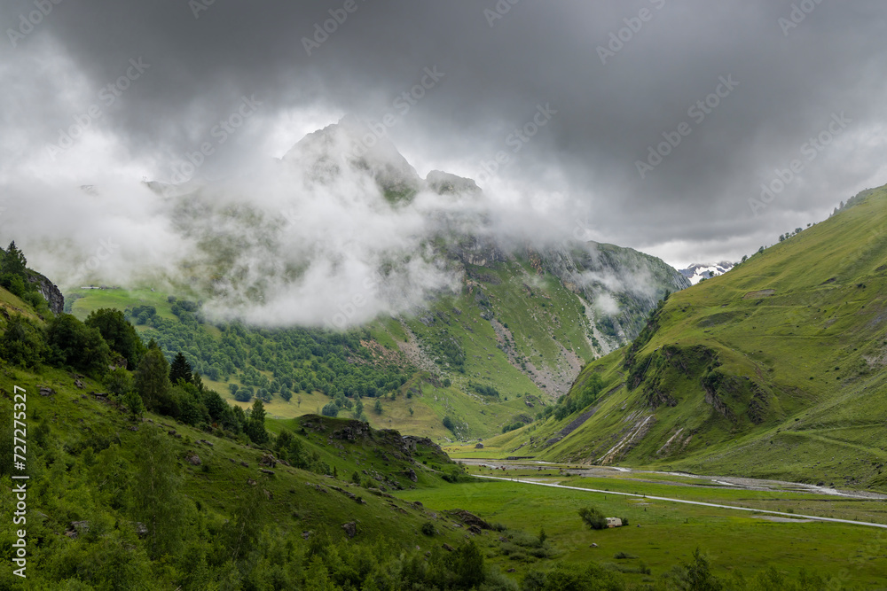 Landscape near Route des Grandes Alpes, Savoy, France
