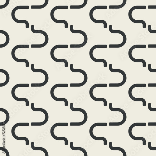Vector seamless pattern. Stylish repeating texture. Linear repeating print