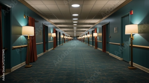 Hotel Corridor View Generative AI