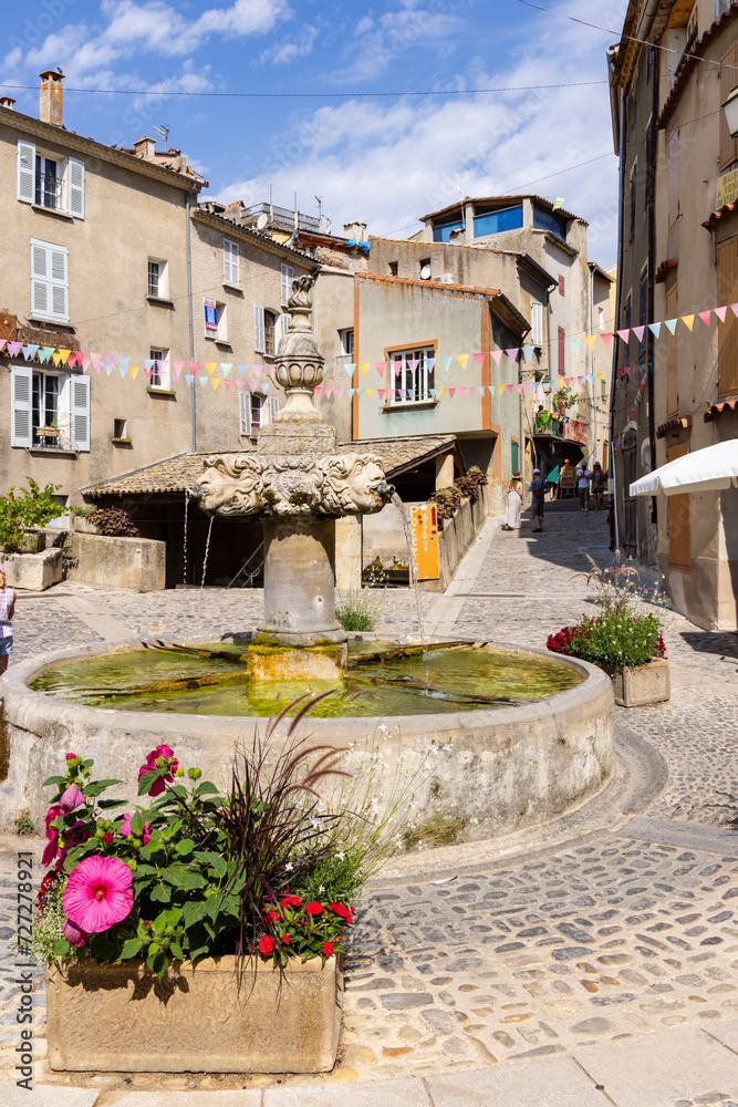 Typical Provencal architecture, Puimichel, Provence, France