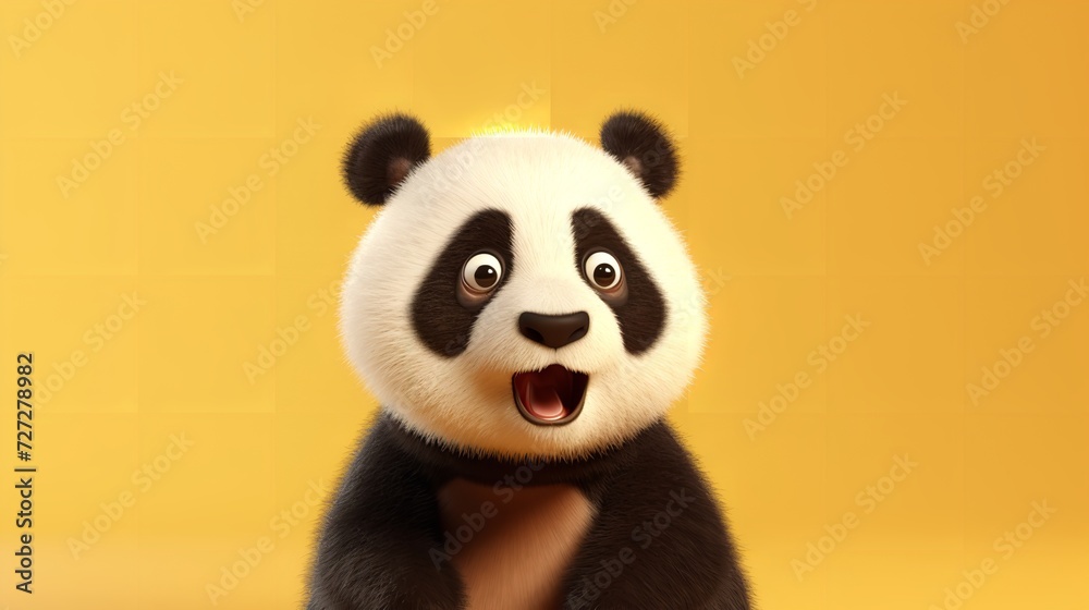 Panda Looking Surprised - Reacting with Amazement and Impressiveness
Panda Looking Surprised - Reacting with Amazement and Impressiveness