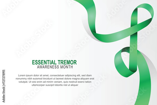 Essential Tremor Awareness Month background.