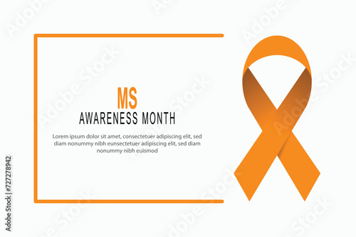 MS Awareness Month background.