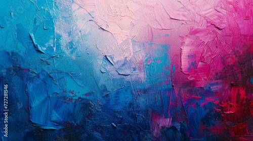 Abstract Acrylic Blue and Pink Paint Texture 