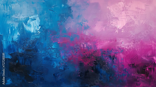 Vivid Blue and Pink Abstract Painting Texture 