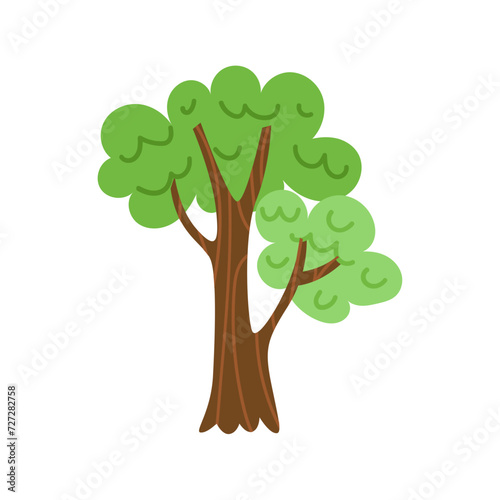 vector hand-drawn tree object illustration