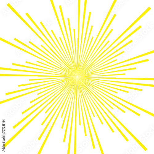 abstract yellow sunbrust monochrome vector pattern