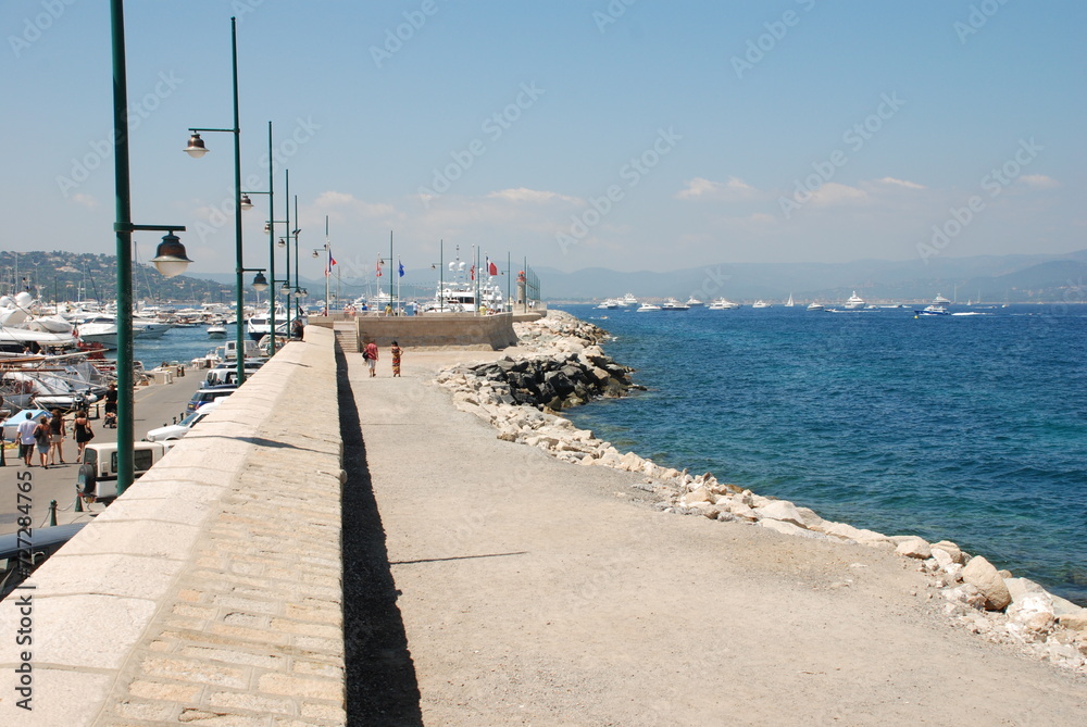 Obraz premium view of the port of Saint-Tropez