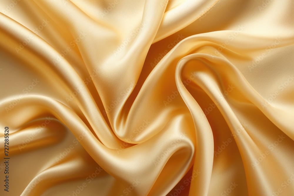 Golden silk satin with gradient for elegant background.