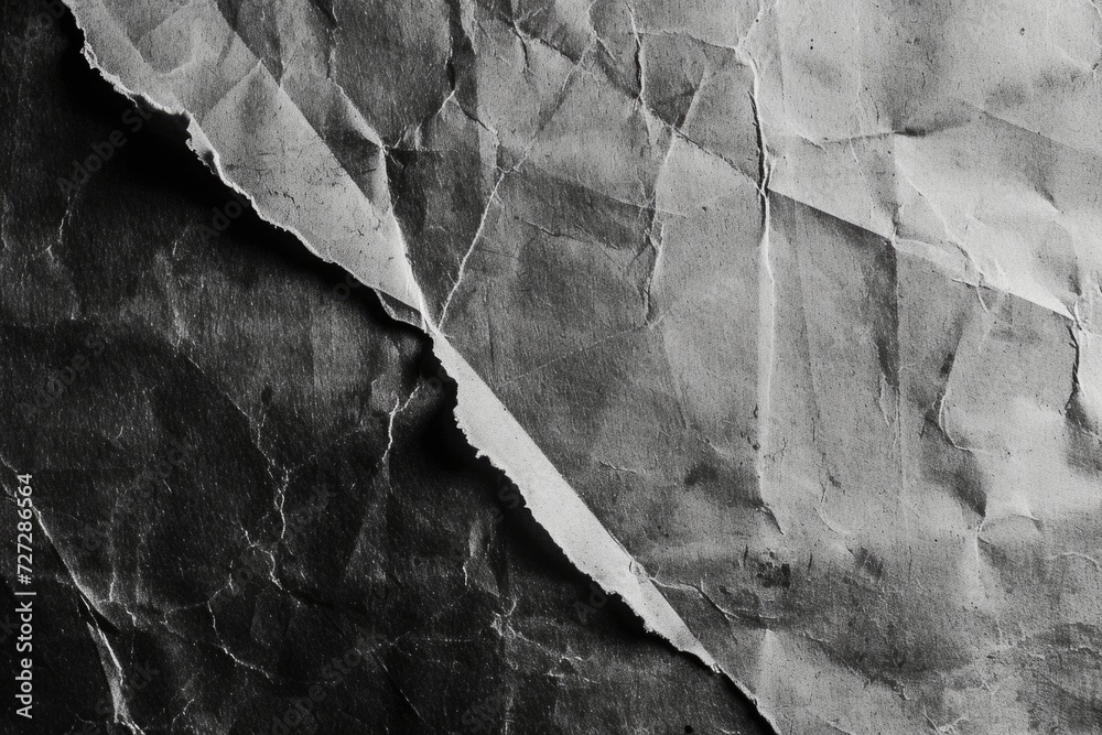 Fototapeta premium Realistic grunge photocopy texture with rough edges and black distressed noise overlay.
