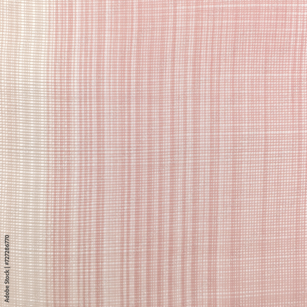 Soft pink striped fabric with a delicate sheer texture and vertical lines Soft pink striped fabric with a delicate sheer texture and vertical lines