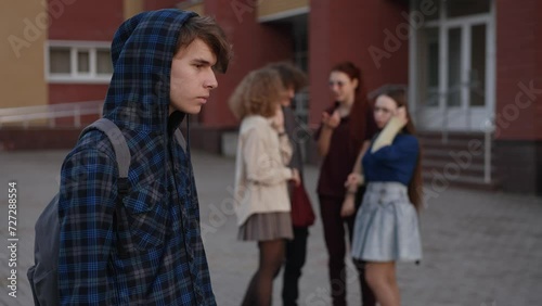 Teenager victim of bullying at the High School