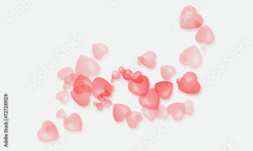 pink pills isolated on a white background, Visible Pink Heart 