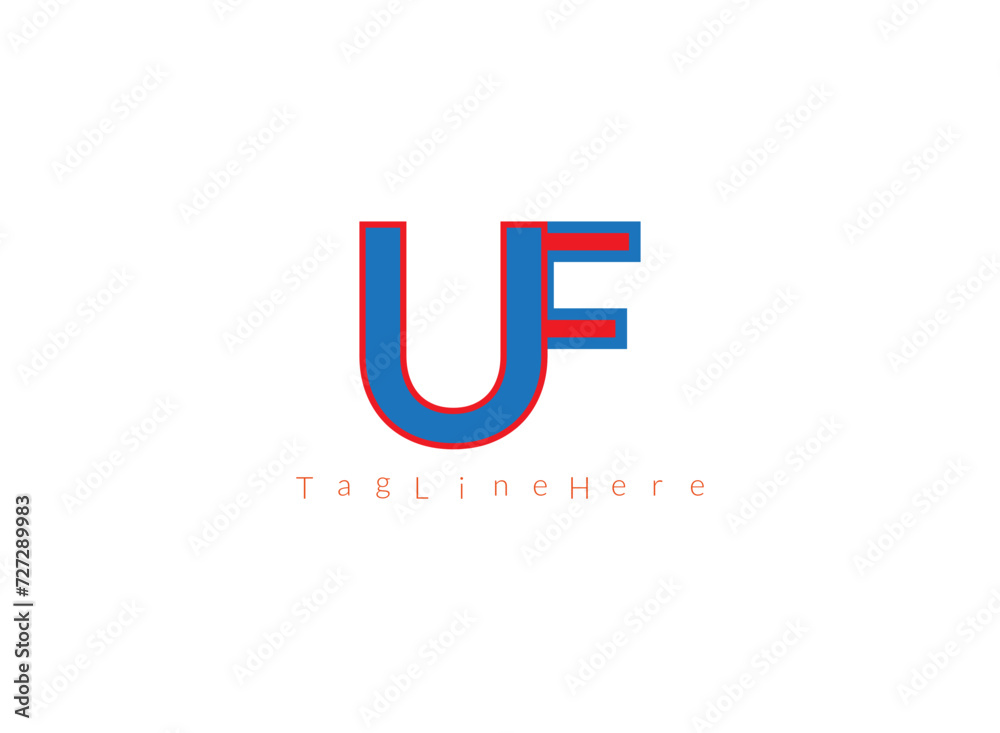 UF latter logo useful and unique latter UF latter logo useful and unique latter