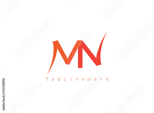 creative MN  latter logo .company logo.
