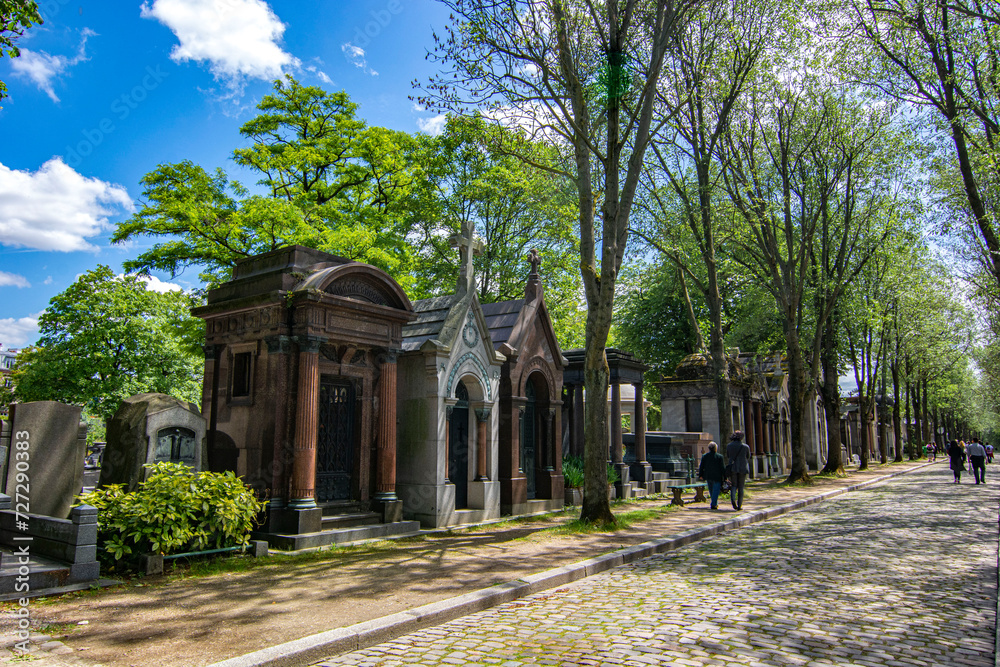 Naklejka premium Pére Lachaise Cemetery, Paris, France