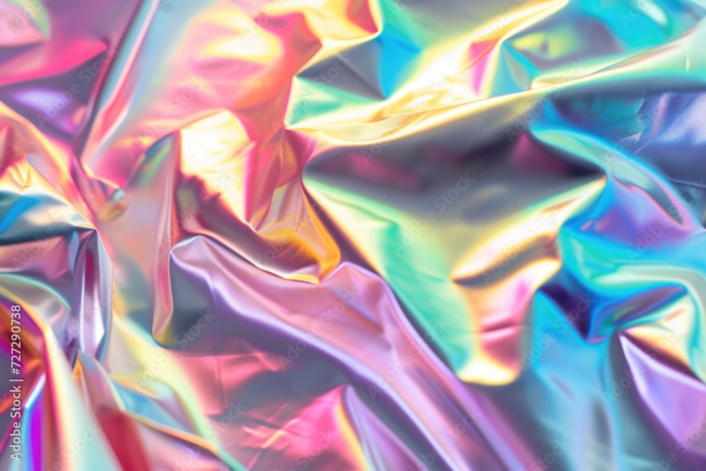 Shiny holographic foil festive backdrop. Shiny holographic foil festive backdrop.