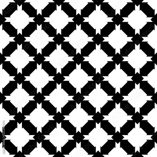 Seamless pattern. Figures ornament. Ethnic wallpaper. Mosaics background. Crosses motif. Folk image. Digital paper, web design, textile print, abstract illustration. Cross shapes backdrop. Vector art.
