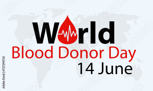 world blood donor day vector logo