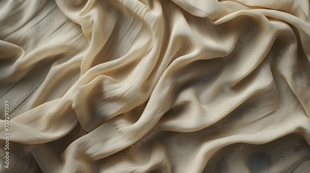 Fototapeta premium Close-up View of a White Cloth