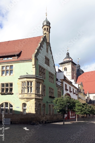 Rathaus und Kirche in Schmalkalden