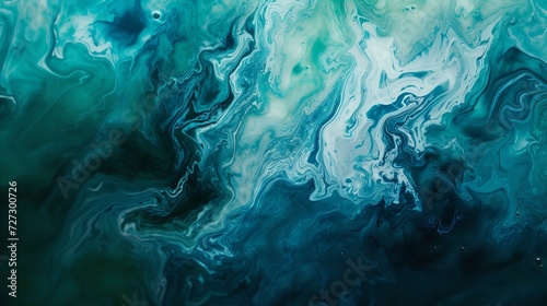Abstract Watercolor Paint Background in Teal