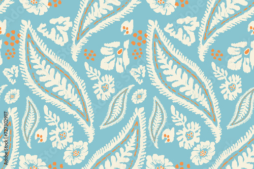 Seamless pattern based on ornament paisley Bandana Print. Vector ornament paisley Bandana Print. Silk neck scarf or kerchief square pattern design style, best motive for print on fabric or paper.