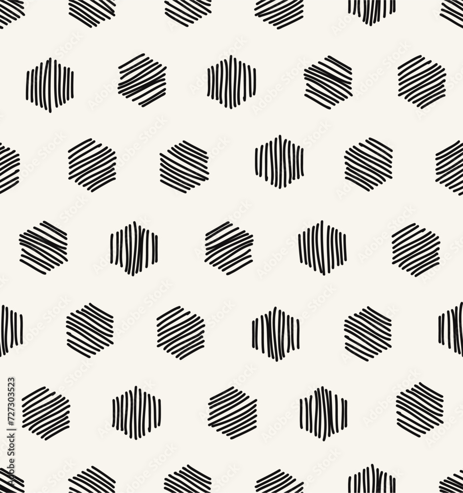 Vector seamless pattern. Hand drawn geometric swatch. Sloppy background with doodles. Creative modern graphic design. Vector seamless pattern. Hand drawn geometric swatch. Sloppy background with doodles. Creative modern graphic design.
