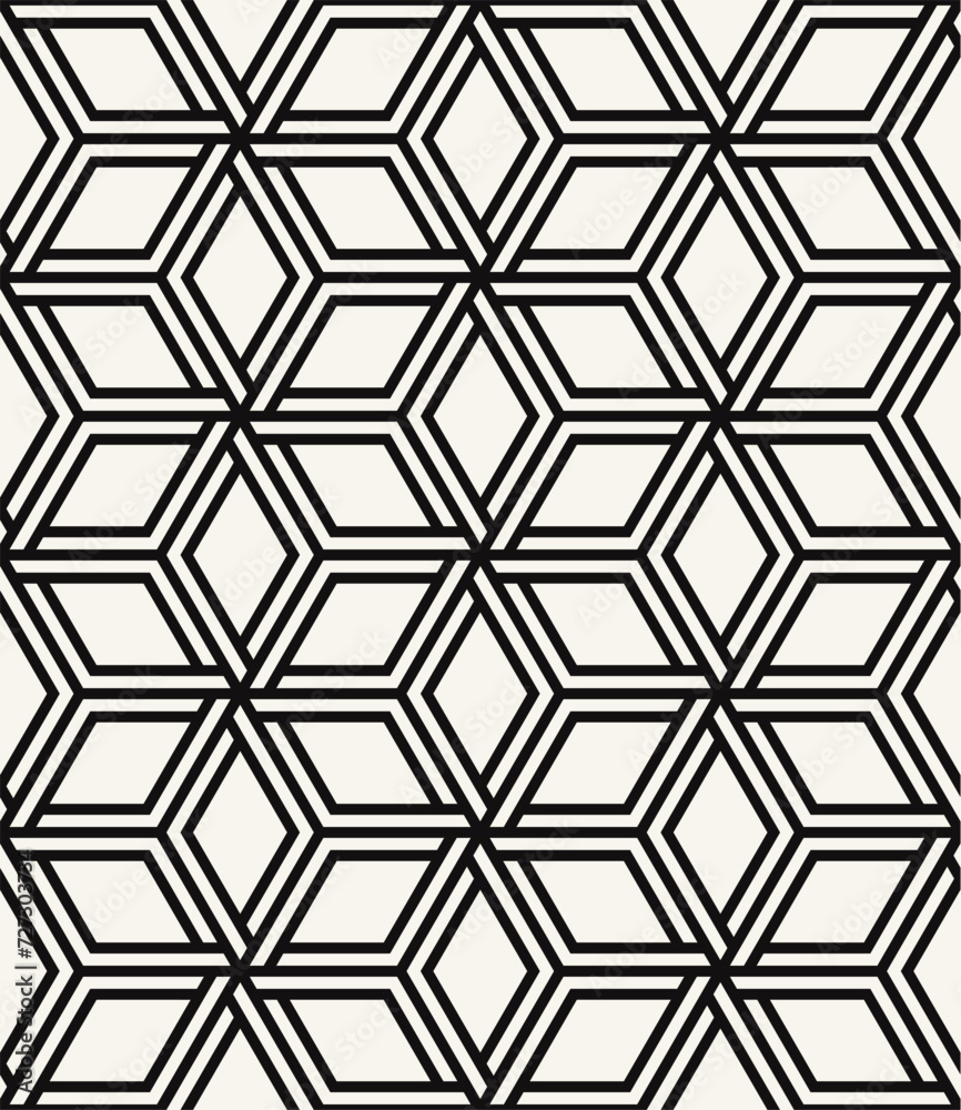 Vector seamless pattern. Modern stylish texture. Repeating geometric background. Striped monochrome bold hexagonal grid. Tileable graphic design. Can be used as swatch for illustrator. Vector seamless pattern. Modern stylish texture. Repeating geometric background. Striped monochrome bold hexagonal grid. Tileable graphic design. Can be used as swatch for illustrator.