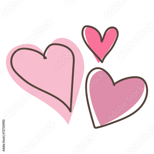 vector color heart symbol