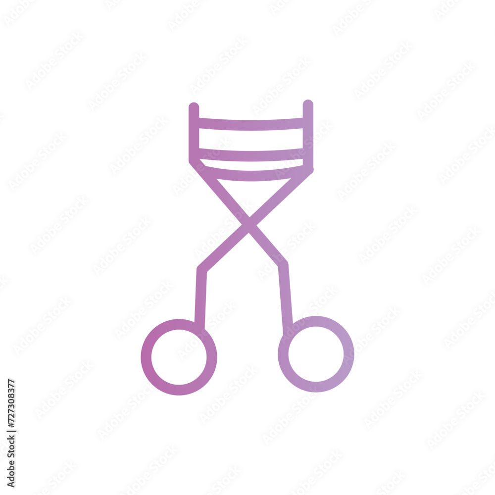 eyelash curler icon with white background vector stock illustration eyelash curler icon with white background vector stock illustration
