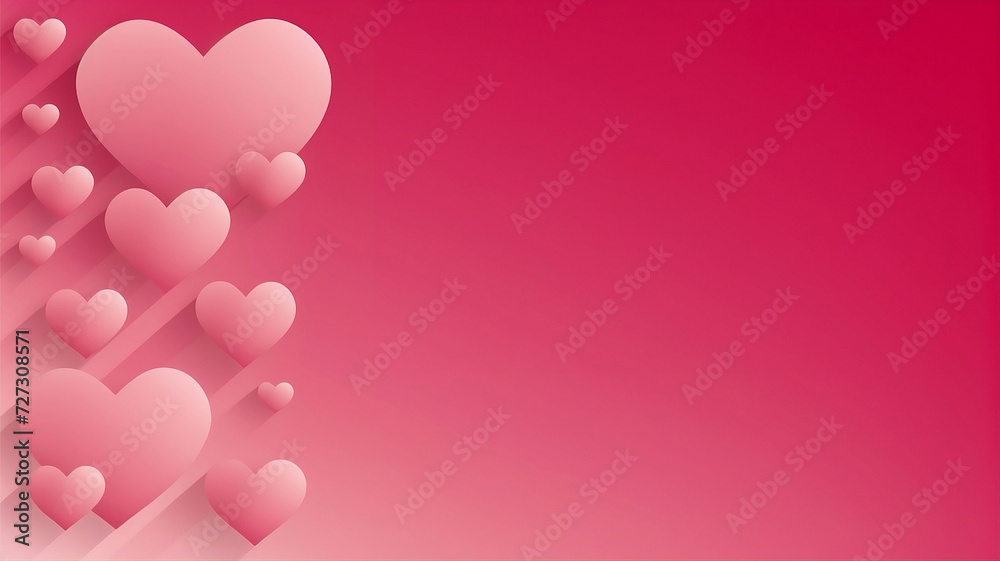 Valentine's Day background with pink hearts. Weddings, Mother's Day - textiles, banners, wallpapers