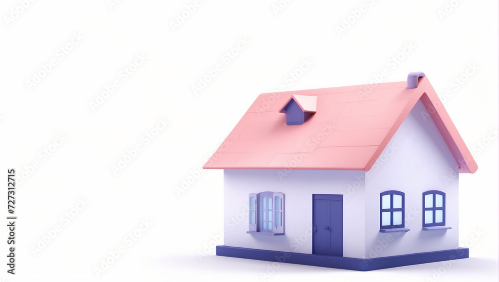 3d illustration of house isolated on white background 3d illustration of house isolated on white background