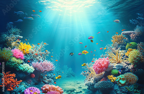 Under water background image for wallpaper © Tarek