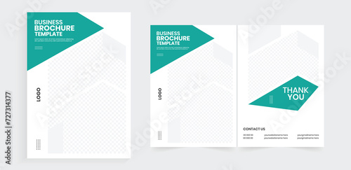 Bifold a4 brochure design, Editable folded manual handbook, business new planning template, front and back company profile design layout