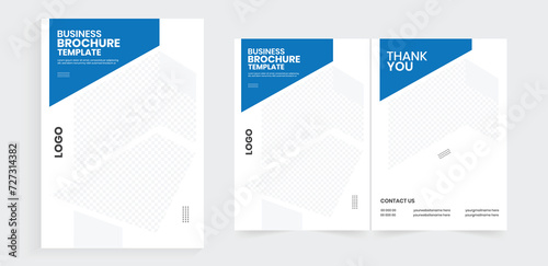 Bifold a4 brochure design, Editable folded manual handbook, business new planning template, front and back company profile design layout
