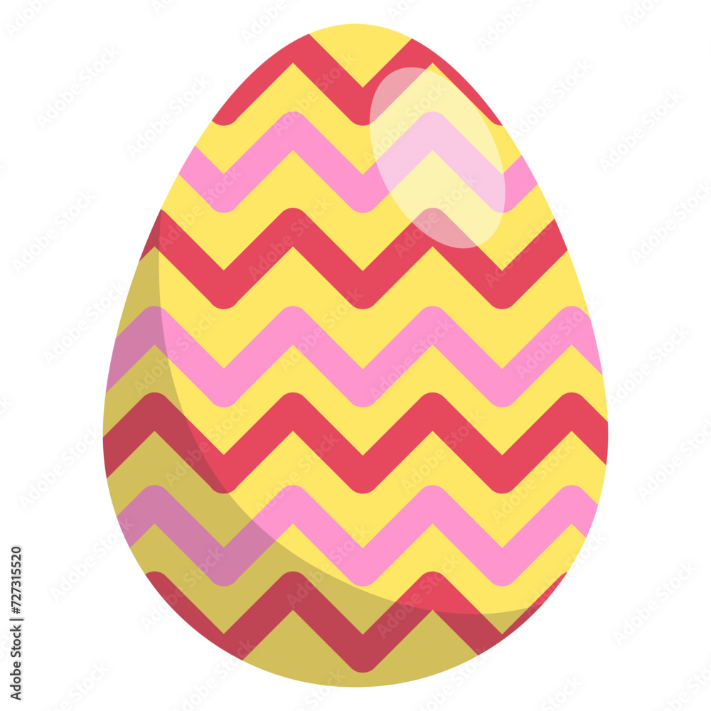 easter egg with beautiful vector pattern