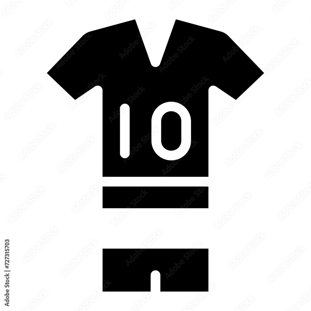 Fototapeta premium soccer glyph icon