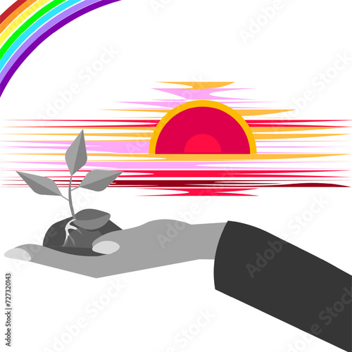 
Solntse, raduga i rasteniye v ladoni.
​
35 / 5 000
Результаты перевода
Перевод
Sun, rainbow and plant in the palm 