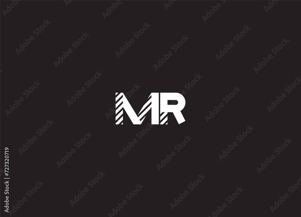 Initial Letter mr Logo Design Monogram Creative Initial Letter mr Logo Design Monogram Creative