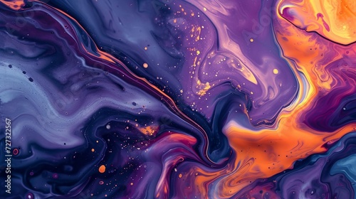 vibrant abstract liquid shapes with a dynamic splash of colors