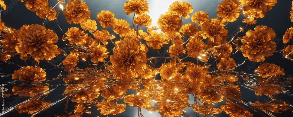 yellow flowers are in a vase with a sun shining through the background yellow flowers are in a vase with a sun shining through the background