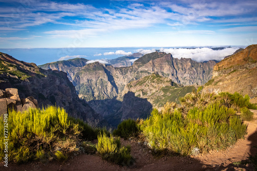 sunrise at pico do arieiro, madeira, trekking, outdoor, view, portugal, mountain, 