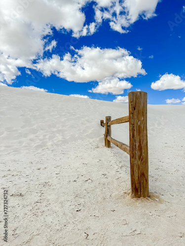 white sands national park in clouds