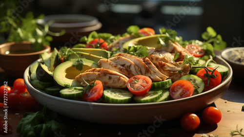 Nutrient-Packed Bliss: Wholesome Avocado Chicken Salad