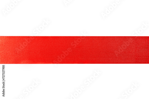 Red wide silk ribbon on a white background. Isolated. Top view. Space for text. Free Download Red wide silk ribbon on a white background. Isolated. Top view. Space for text. - GFXLoad