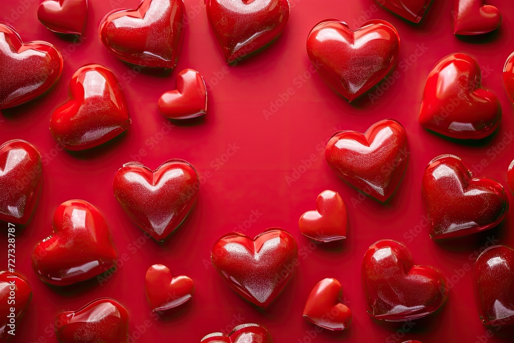 background Valentine's Day Red Heart Greeting Card background Valentine's Day Red Heart Greeting Card